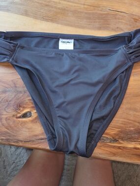 Mossimo Supply Co. Women's Bikini Bottoms in Charcoal Gray
